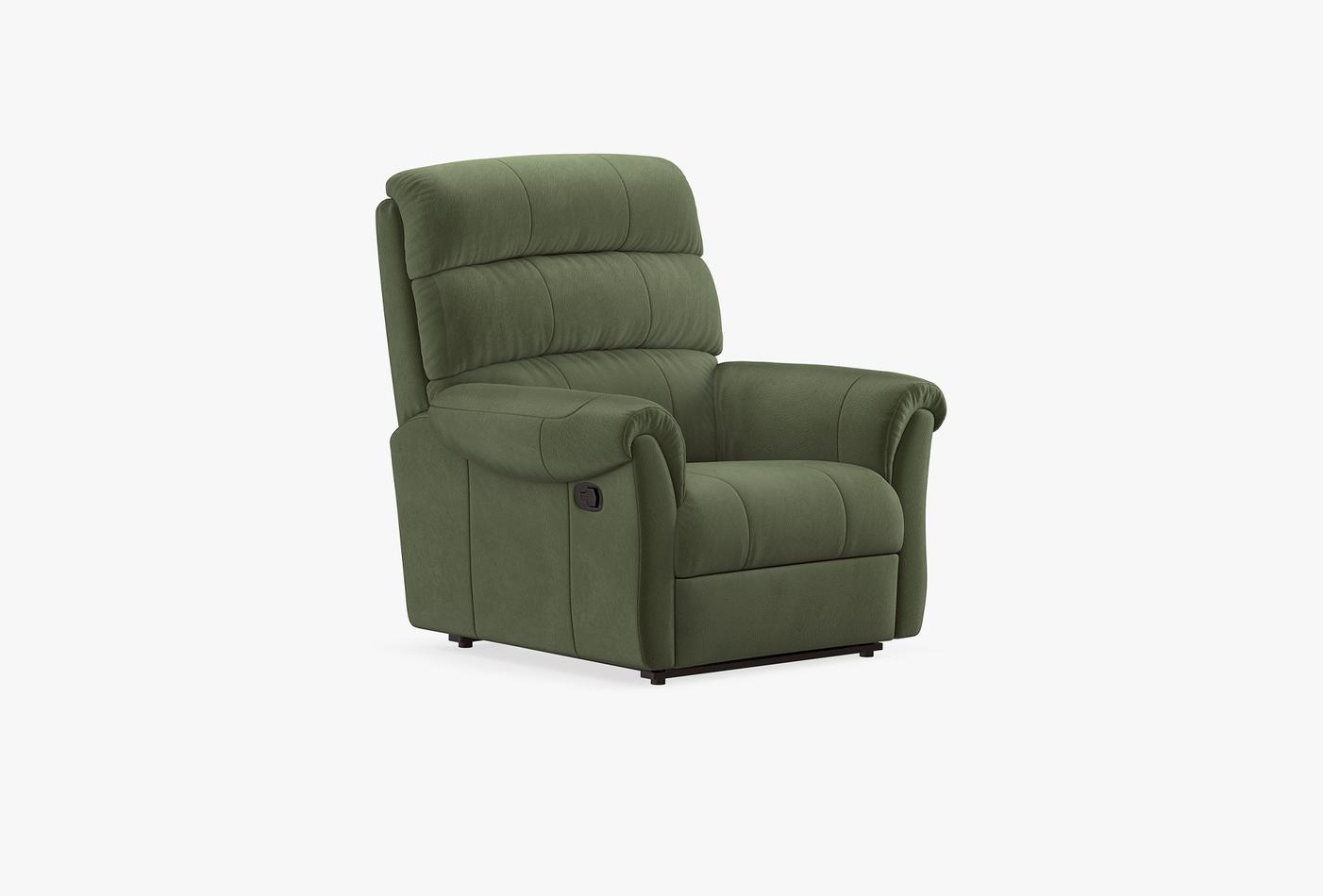 Arizona Manuel mechanisme 1-zits Bank Mohair Donker Groen