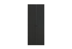 Parma Kledingkast 2-deurs Donker Notenhout Zwart 90x221 cm - foto 4