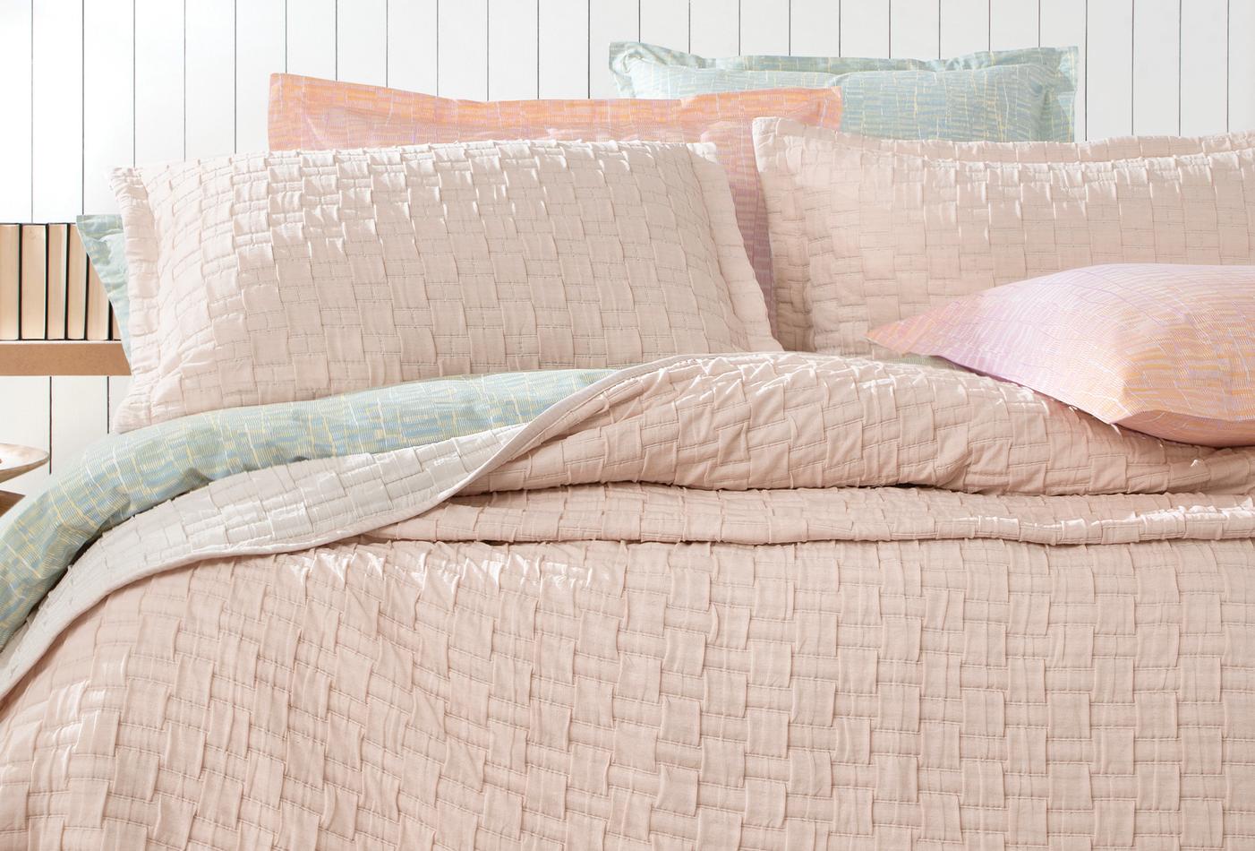 Velma Blush Ekru Bed Sprei Eenpersoons - foto 4