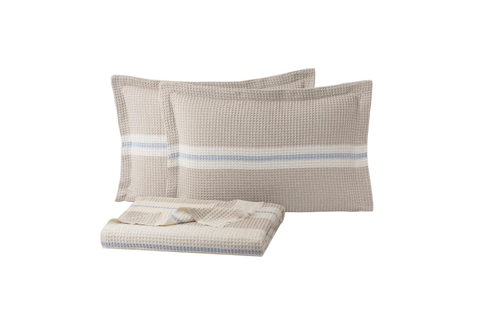 Recta Beige Piqué Bedspreiset Eenpersoons