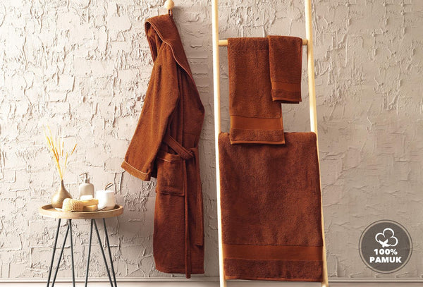 Essentials Terracotta Badhanddoek
