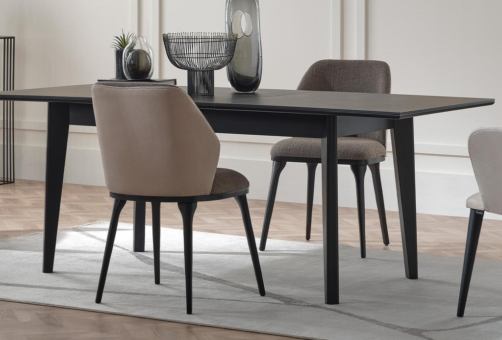 Riga Dressoir Eettafel Uitschuifbaar Eetkamerstoel 4 Stuks - foto 5