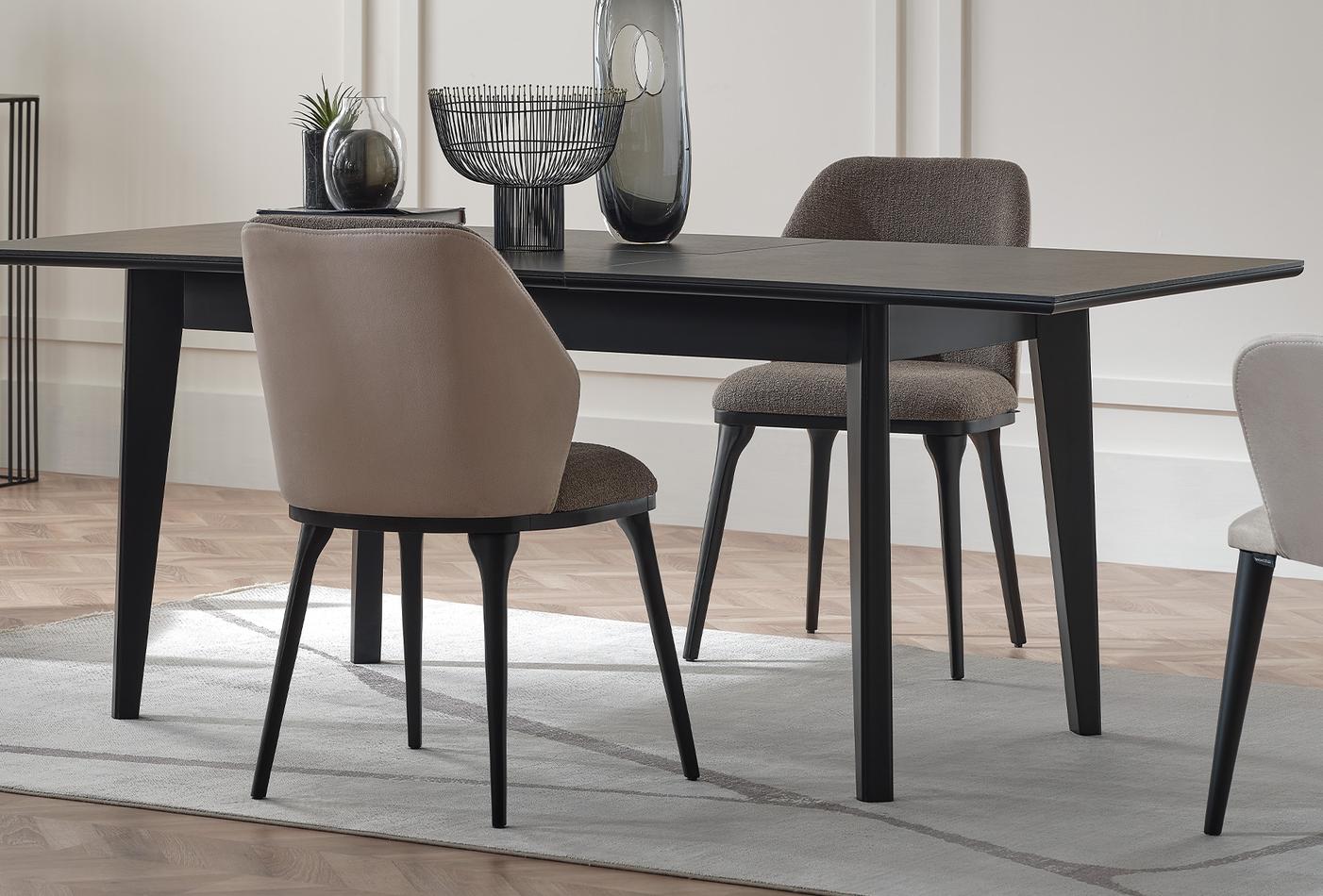 Riga Dressoir Eettafel Uitschuifbaar Eetkamerstoel 4 Stuks - foto 5