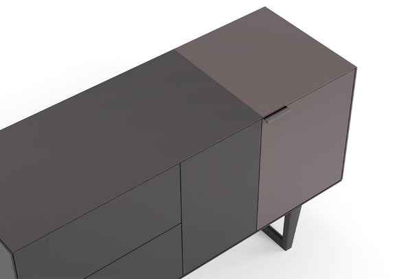 Modena High Gloss Bruin Ladekast 135X80 Cm