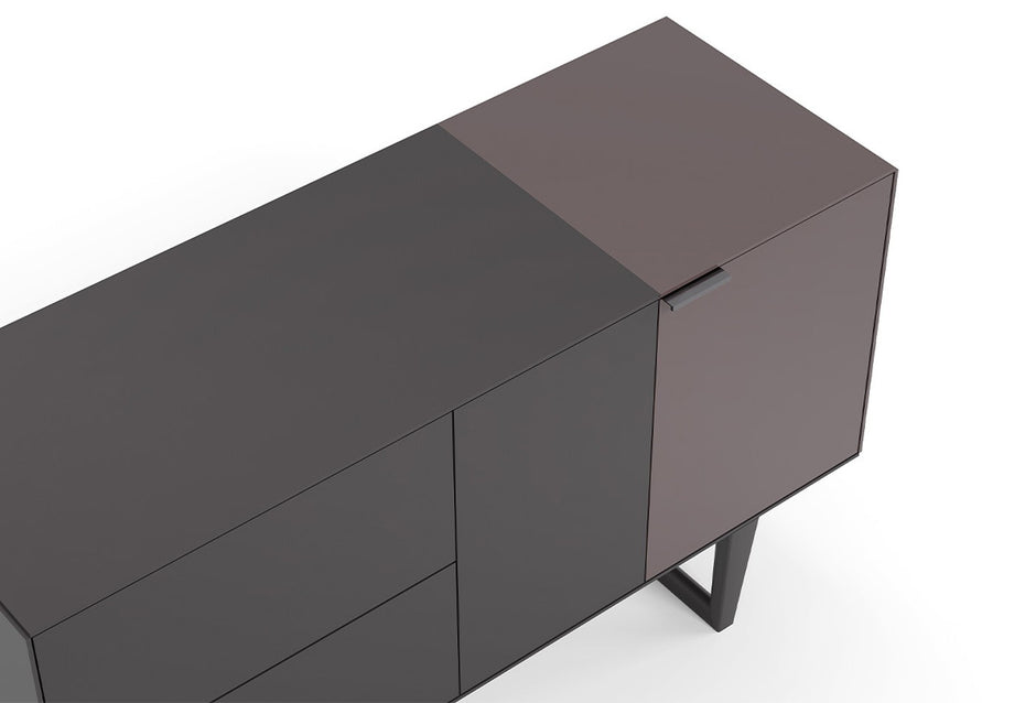 Modena High Gloss Bruin Ladekast 135X80 Cm