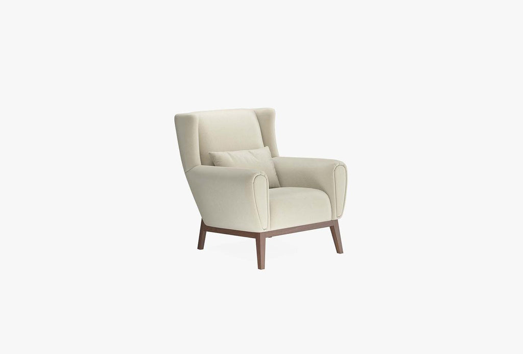 Netha Fauteuil Mohair Creme