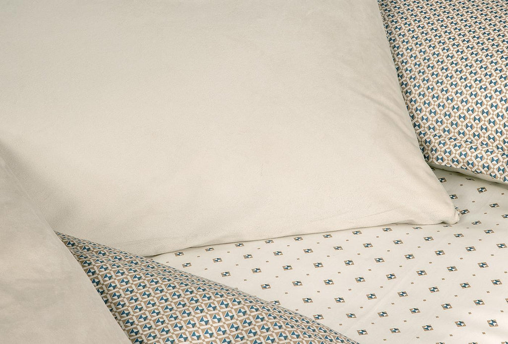 Charme Uberto Beige Fluweel Saten Dekbedovertrekset Tweepersoons - foto 4