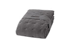 Vals Grijs Fluweel Bed Sprei Seti Tweepersoons - foto 5