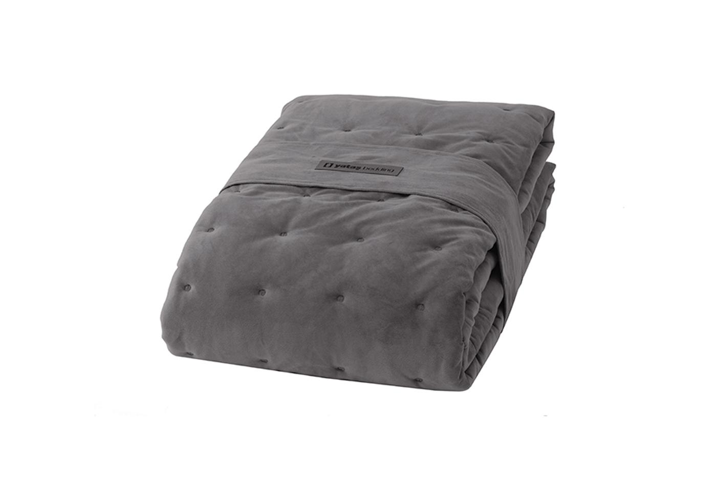 Vals Grijs Fluweel Bed Sprei Seti Tweepersoons - foto 5