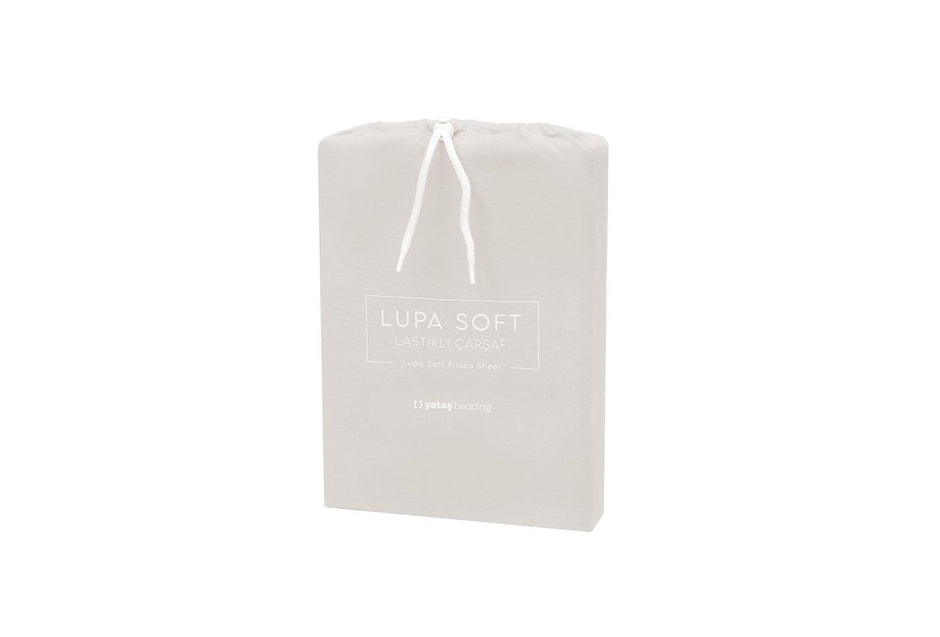 Lupa Soft Beige Hoeslaken Eenpersoons