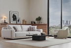 Mesta 3-Zitsbank + Fauteuil Creme - foto 3