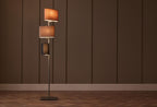 Linen Vloerlamp 3-lichts Meerkleurig - foto 3