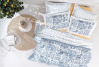 Merida Blauw Pique Tk Eenpersoons