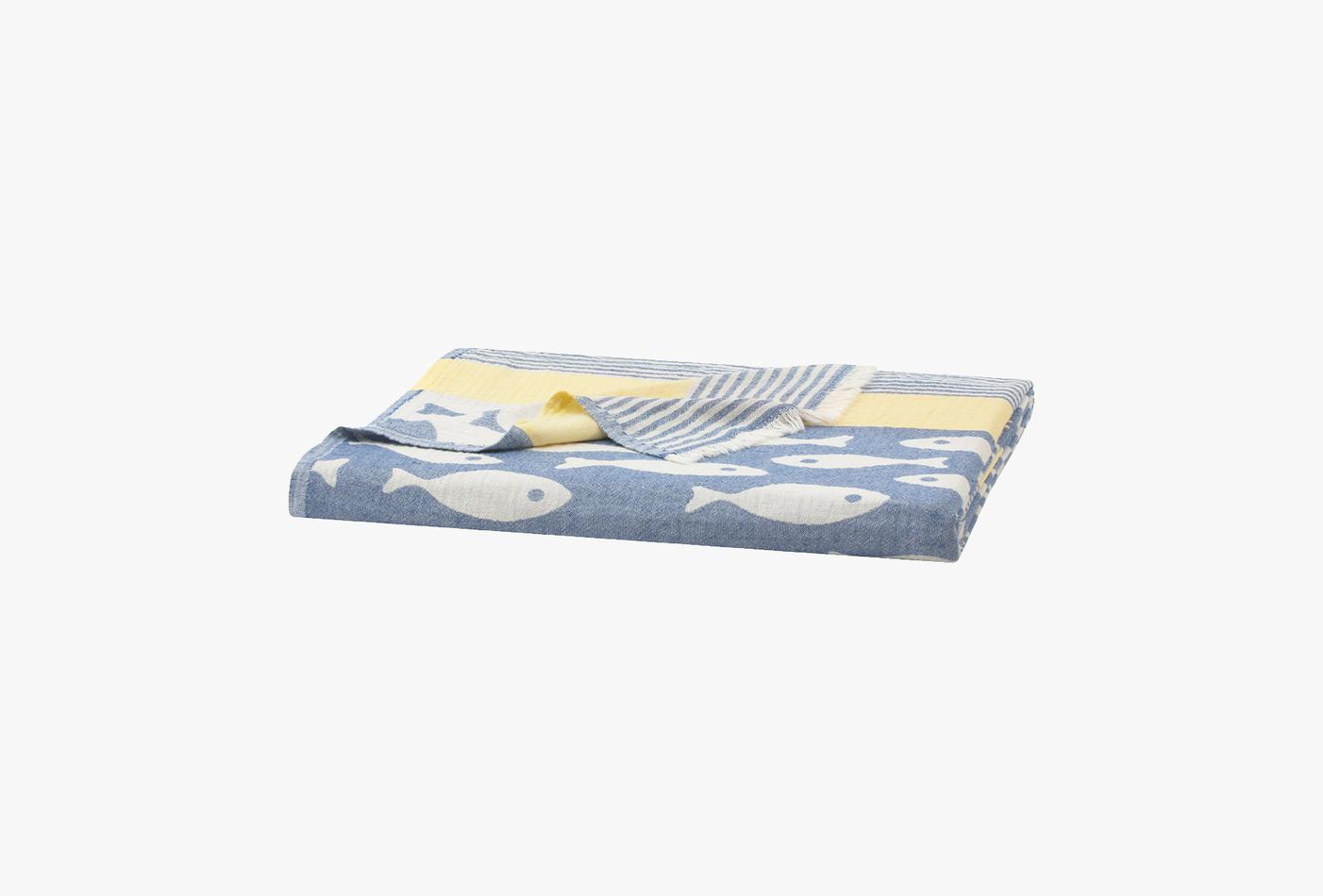 Veta Blauw Pique Bed Sprei Tweepersoons - foto 2
