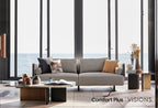 Canton 2-Zitsbank Linnen geweven Wit