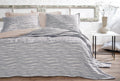 Joelle Grijs Bed Sprei Seti Tweepersoons