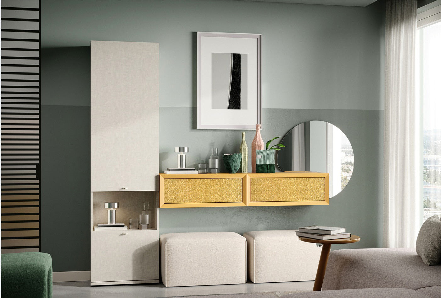 Fit Flex Wandmodule met lades Geel 80x30 - foto 3