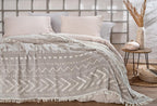Cora Taupe Bed Sprei Eenpersoons
