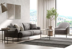 Varena 3-Zitsbank met Slaapfunctie + Fauteuil Linnen geweven Taupe - foto 3