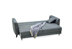 Grace 3-Zitsbank met Slaapfunctie Linnen geweven Blauw - foto 4