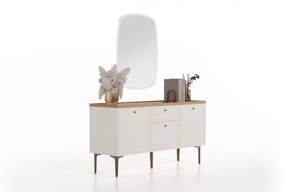 Marsana Dressoir Eettafel Vast Alternatif Eetkamerstoel 4 Stuks