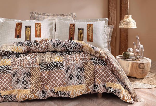 Mauren Beige Dekbedovertrekset Tweepersoons