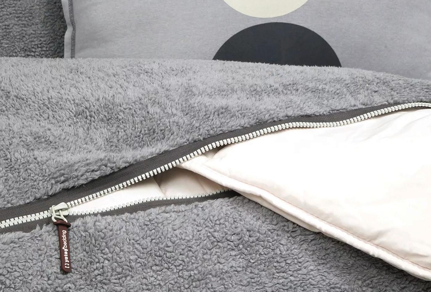 Coverme Quadro Grijs Deken Dekbedovertrekset Eenpersoons - foto 5