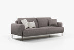 Varena 3-Zitsbank met Slaapfunctie + Fauteuil Linnen geweven Taupe - foto 2