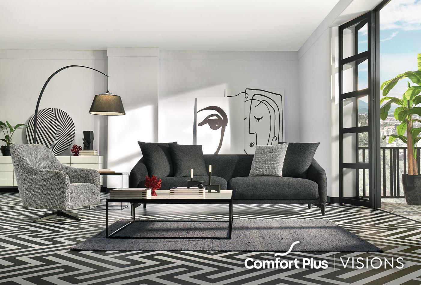 Maison 3-Zitsbank met Slaapfunctie + Fauteuil - foto 3