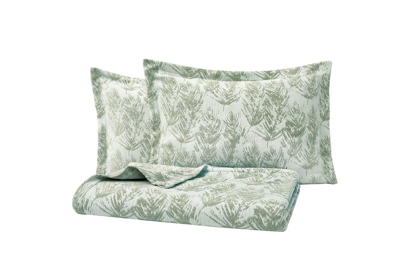 Ella Groen Bed Sprei Seti Tweepersoons - foto 4