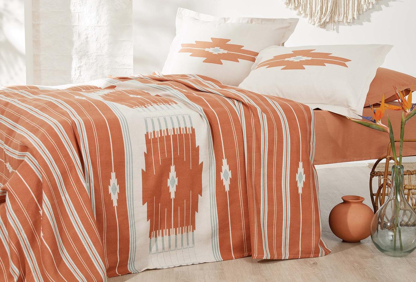 Nomi Terracotta Pique Tk Eenpersoons - foto 3