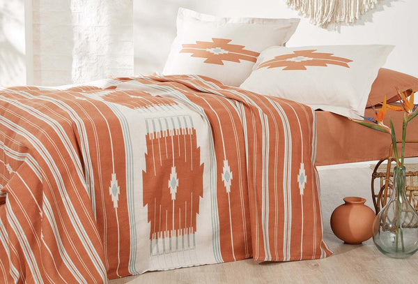 Nomi Terracotta Pique Tk Eenpersoons