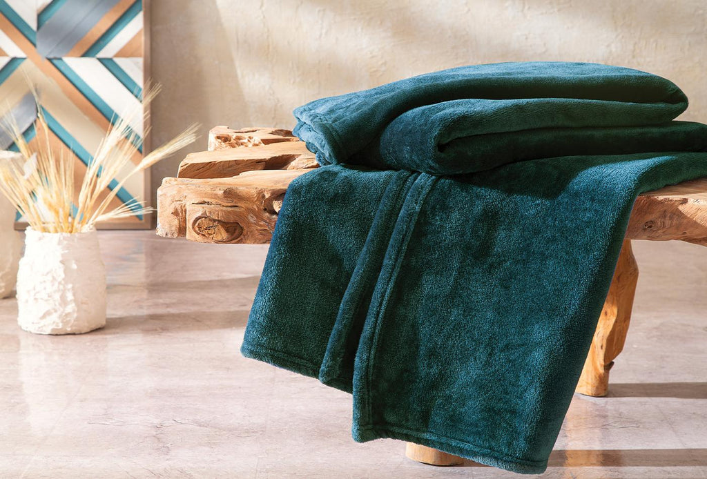 Olenna Petrol Tv-plaid 140x190 cm 1 Stuks