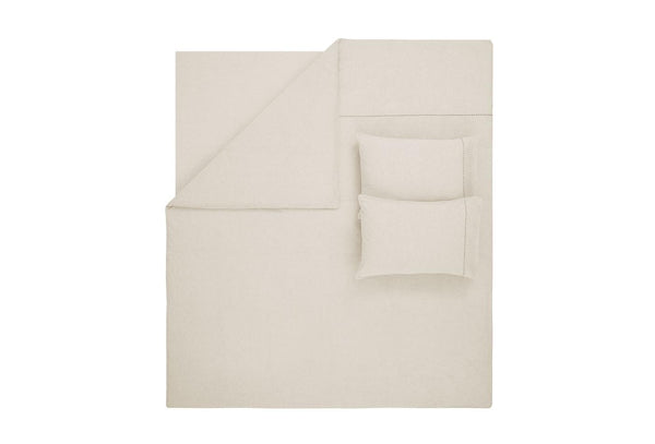 King Beige Beige gestreept Dekbedovertrekset Tweepersoons