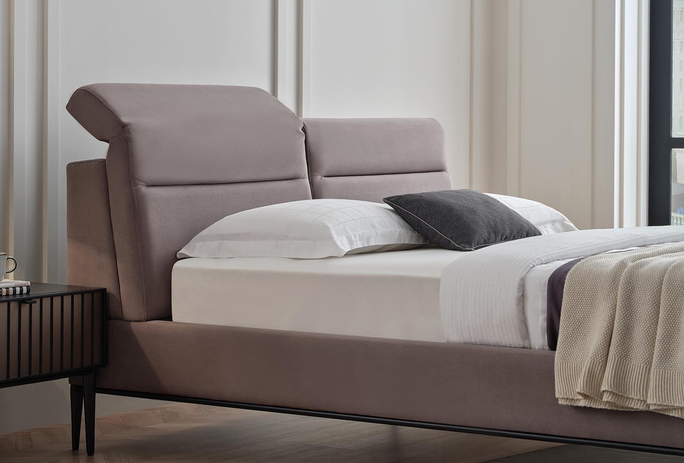 Riga Boxspring met hoofdbord 160x200 cm Grijs - foto 5