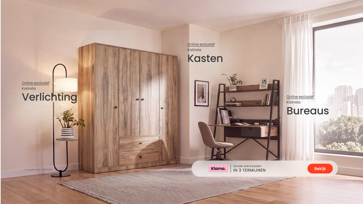 Online exclusief: Kalinsta verlichting, kasten en bureaus