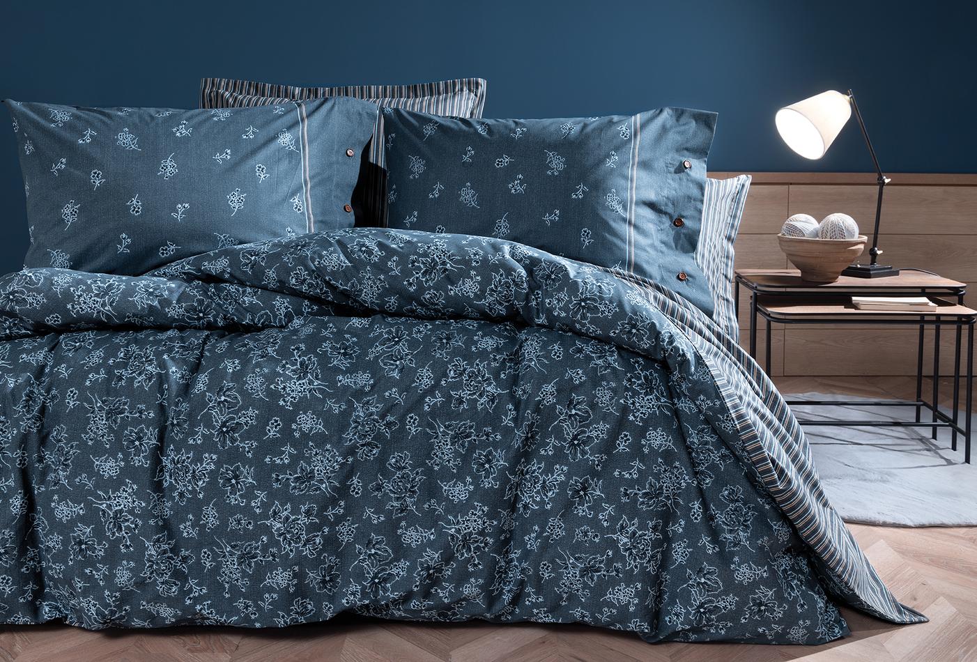 Aveline Indigo Dekbedovertrekset Eenpersoons - foto 3