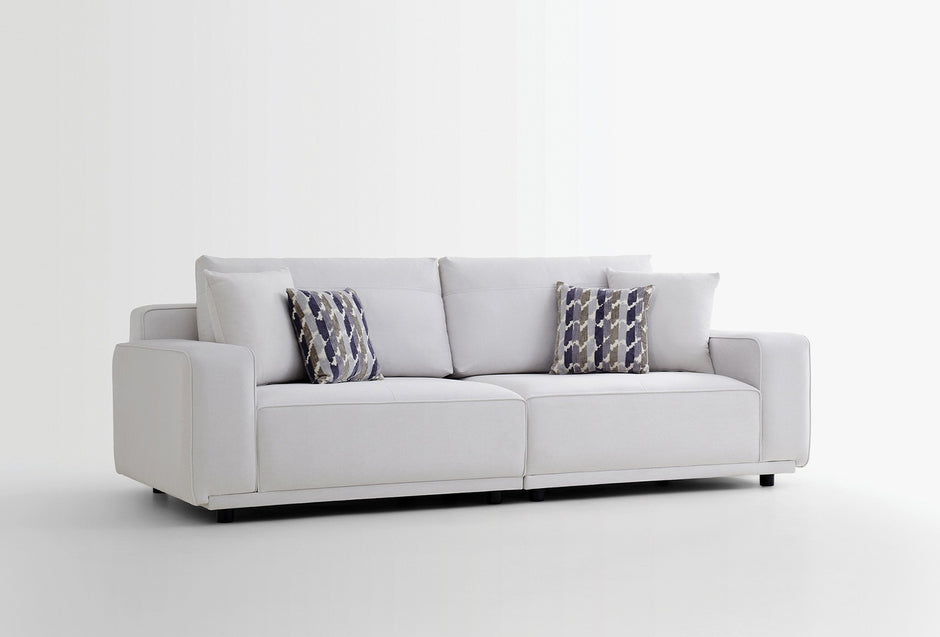 Mesta 3-Zitsbank Orme Stof Creme