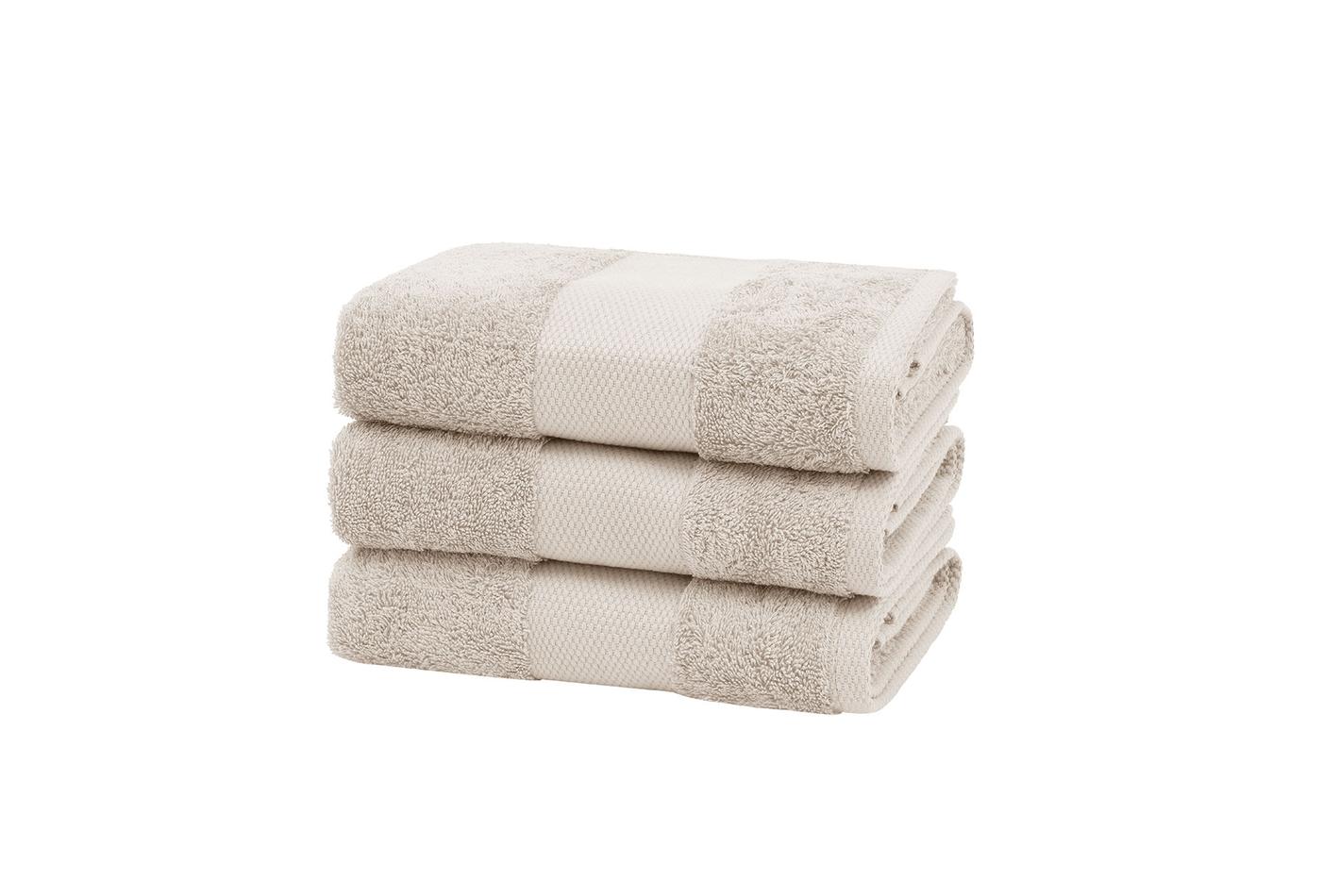 Essentials Beige Hand- & gezichtshanddoekset 3-delig 50x90 cm - foto 4