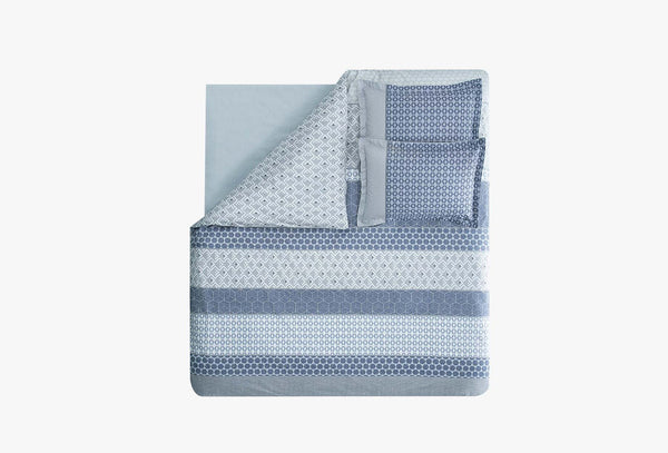 Malin Blauw Dekbedovertrekset Tweepersoons