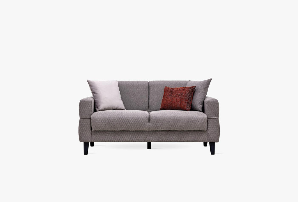 Astera 2-Zitsbank Linnen geweven Lichtgrijs - foto 2