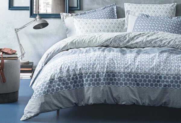 Malin Blauw Dekbedovertrekset Tweepersoons