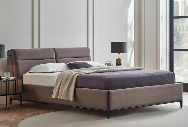 Riga Boxspring met hoofdbord 160X200 Cm 16403 Grijs