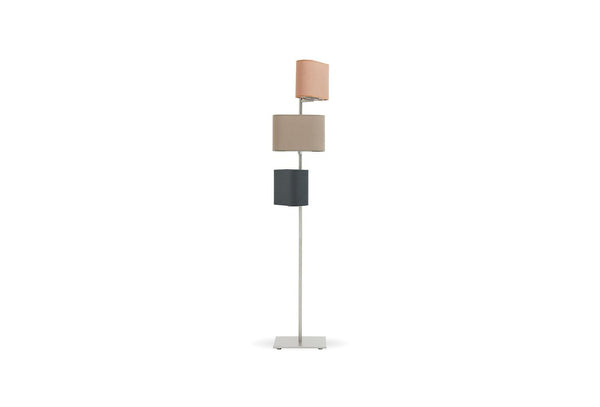 Linen Vloerlamp 3-lichts, Meerkleurig