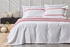 Larin Rood Pique Bed Sprei Seti Tweepersoons