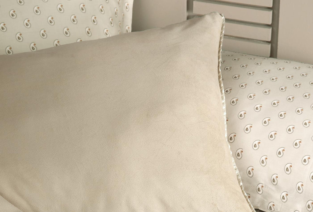 Charme Arwin Taupe Fluweel Saten Dekbedovertrekset Tweepersoons - foto 4