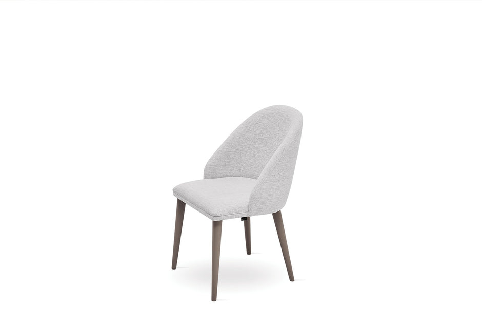Hera Eetkamerstoel Chenille Stof Wit