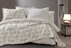 Tanna Beige met bedsprei Dekbedovertrekset Tweepersoons - foto 3