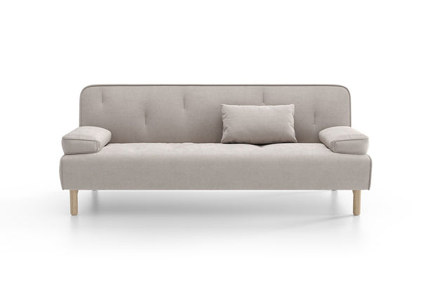 Freda 3-Zitsbank met slaapfunctie Bank Fluweel 56201 Creme