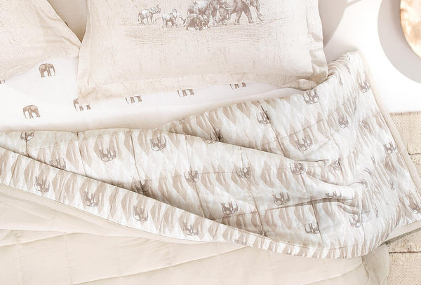 Barnet Beige Bed Sprei Tk Eenpersoons